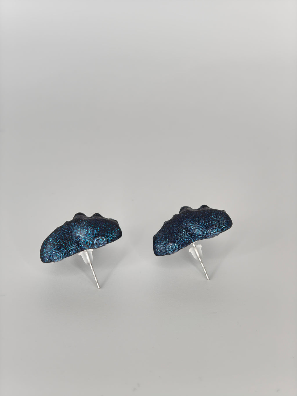Earrings Hearts Embellished Galaxy Black