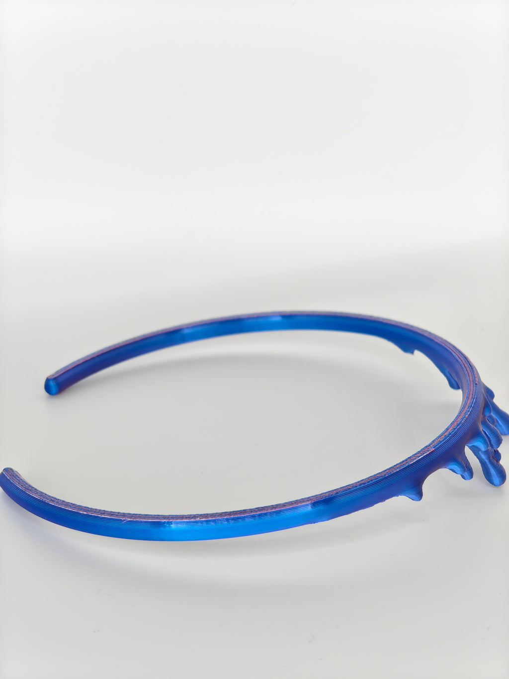 Dripping Necklace Duo Pink & Blue Silk