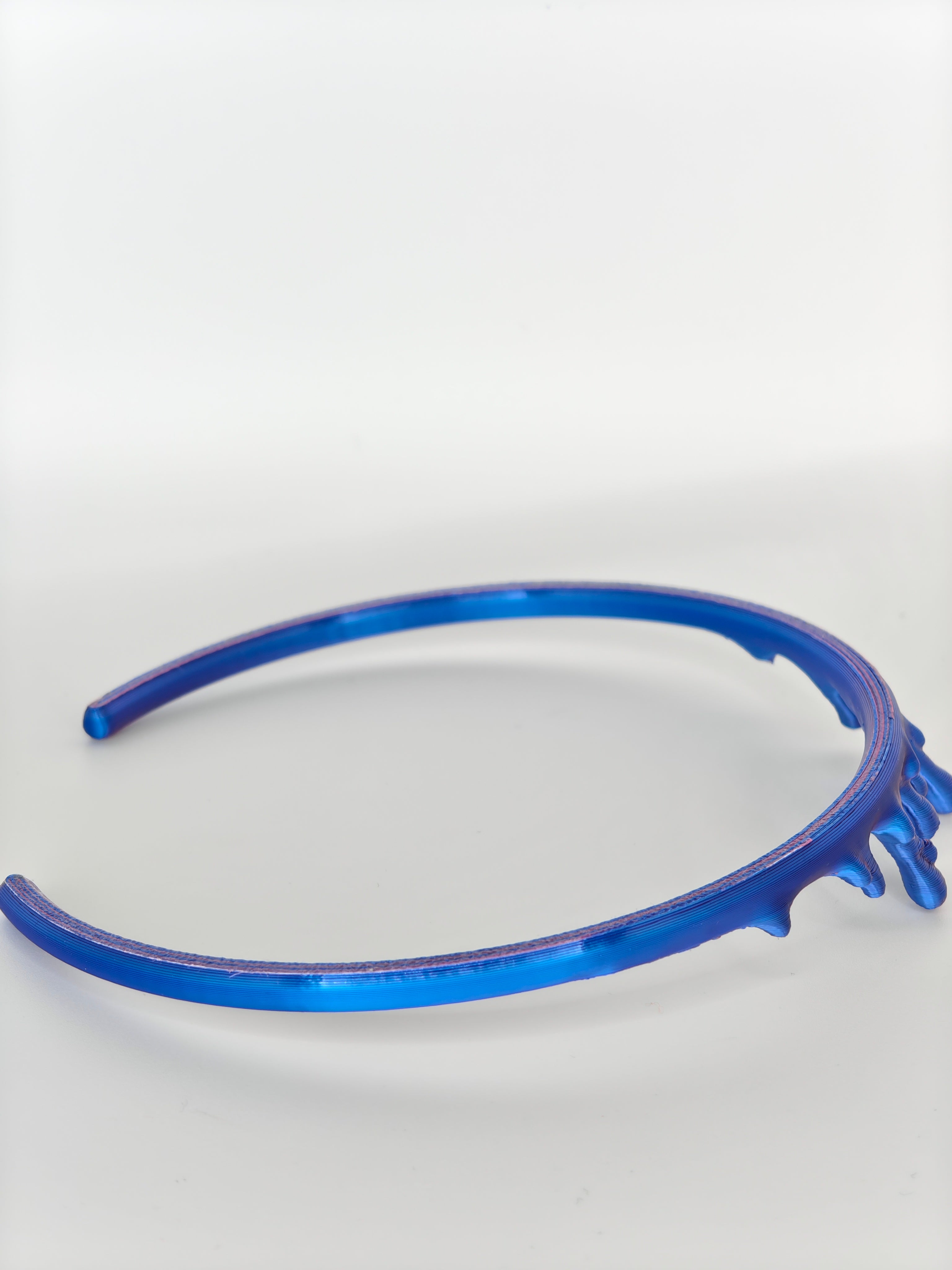 Dripping Necklace Duo Pink & Blue Silk