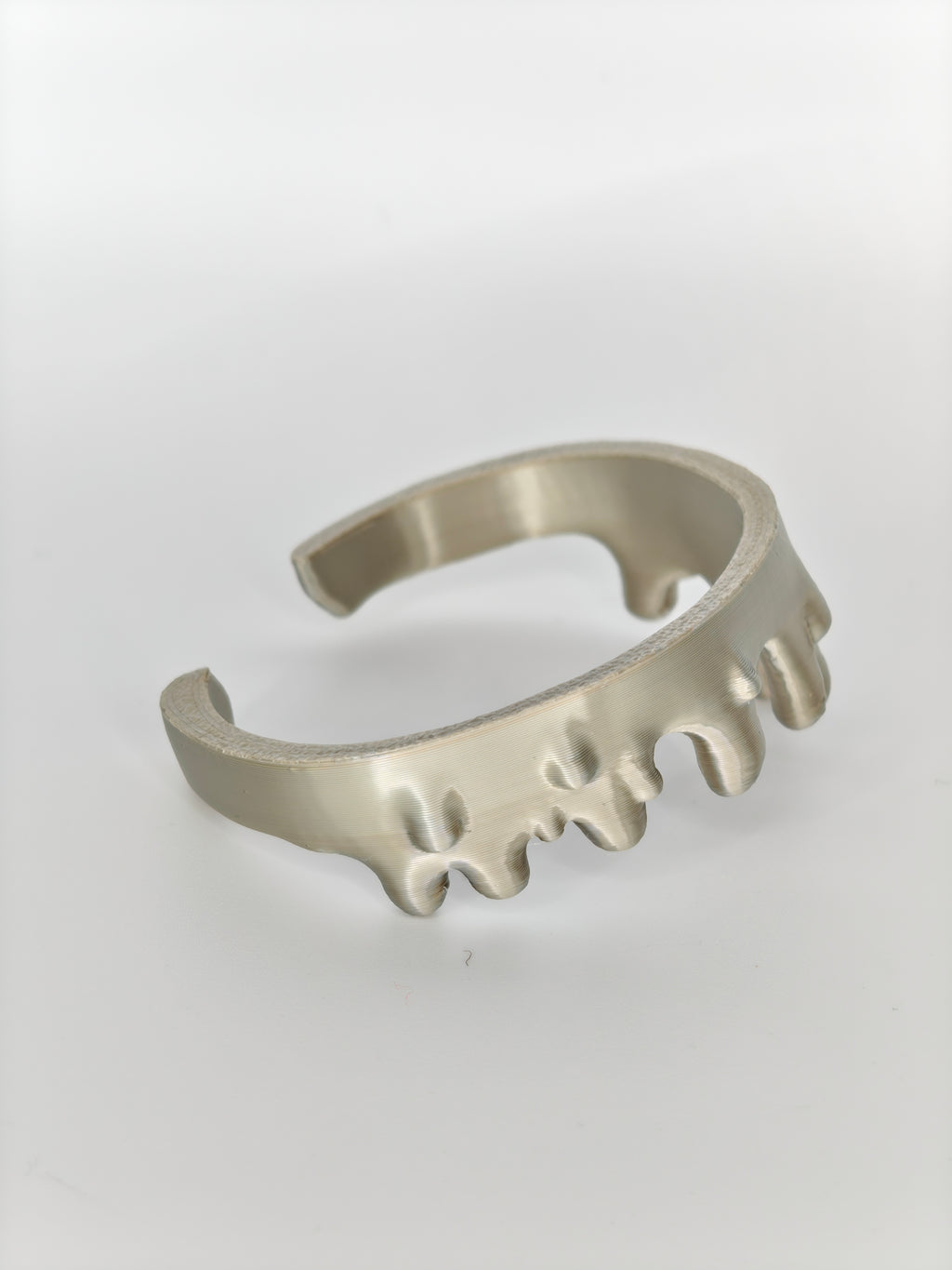 Melting Bracelet Khaki Silk Recycled