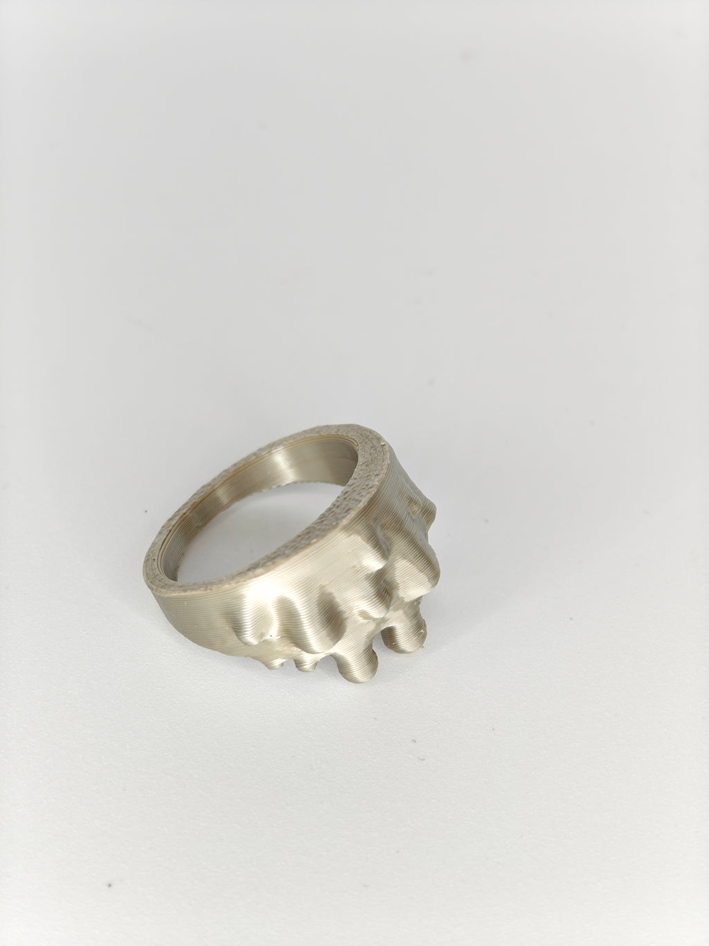 Dripping Ring Silk Khaki Recycled