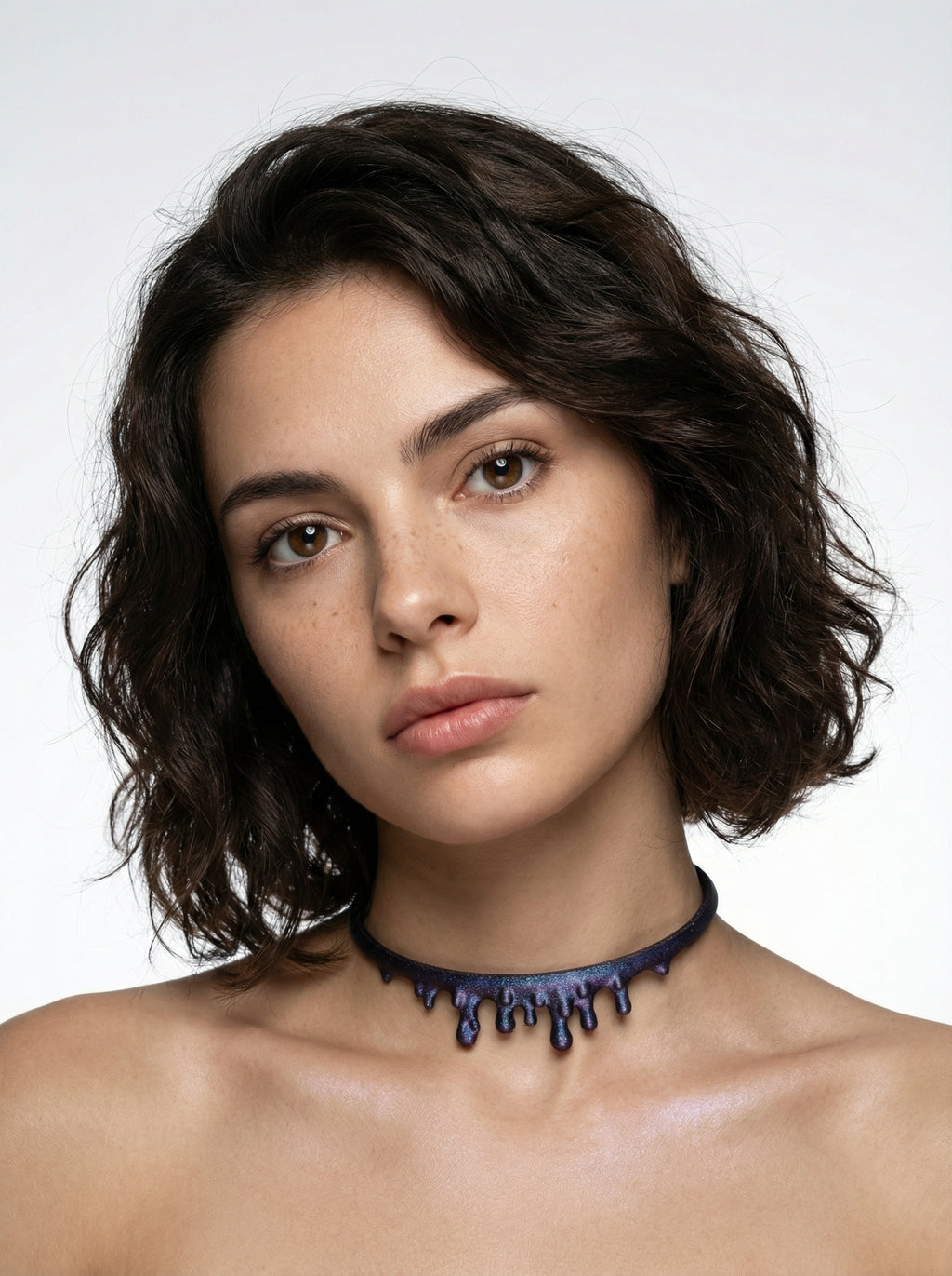Dripping Necklace Black Galaxy